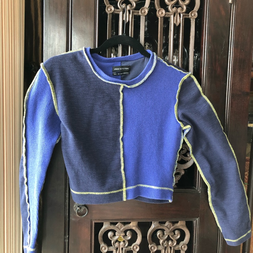 Crop urban outfitters waffle top